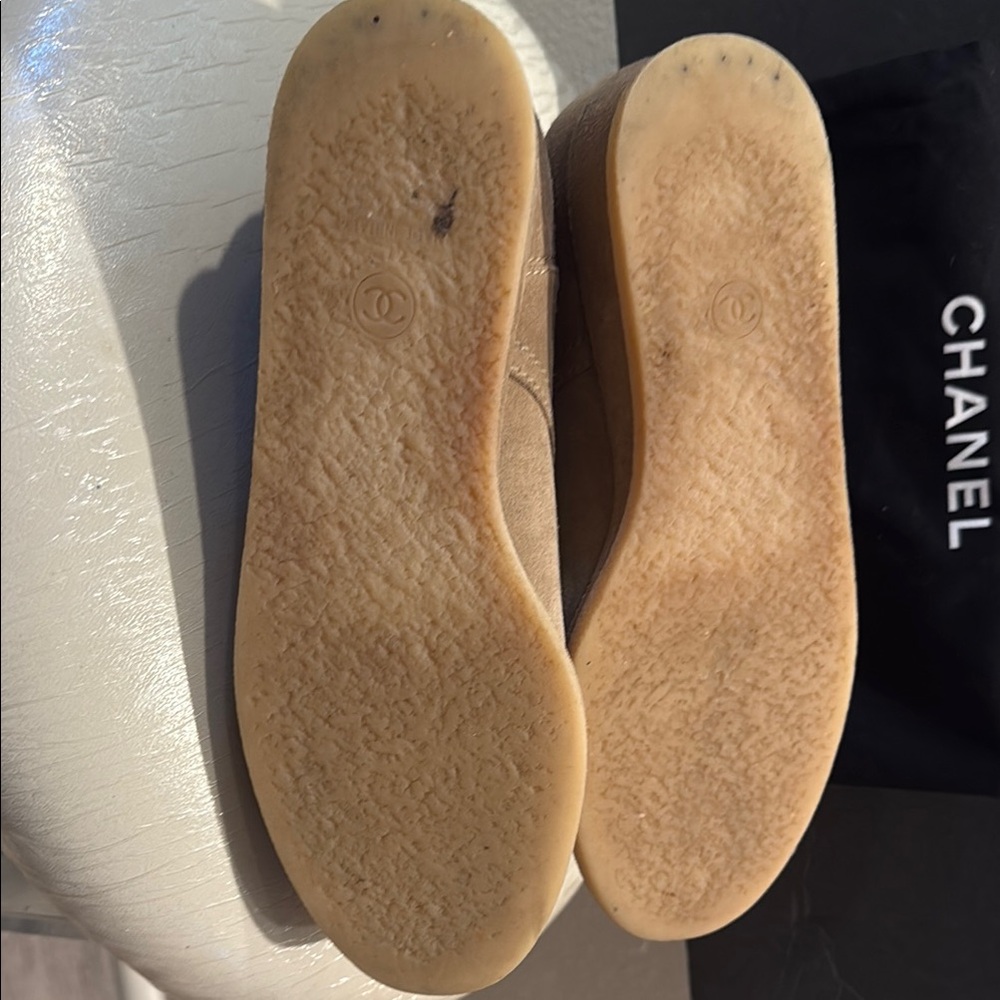Chanel Women’s Tan Suede Boots - Picture 5 of 12